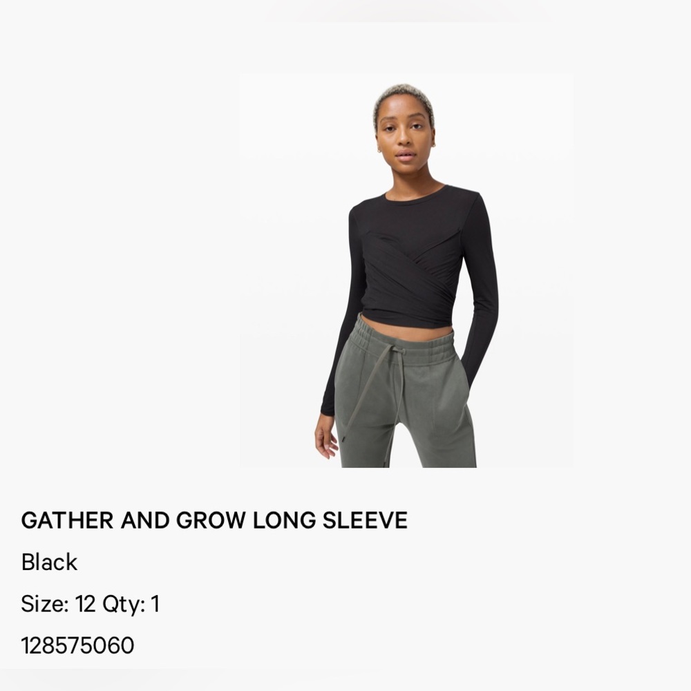 Lululemon Gather and Grow Long sleeve
